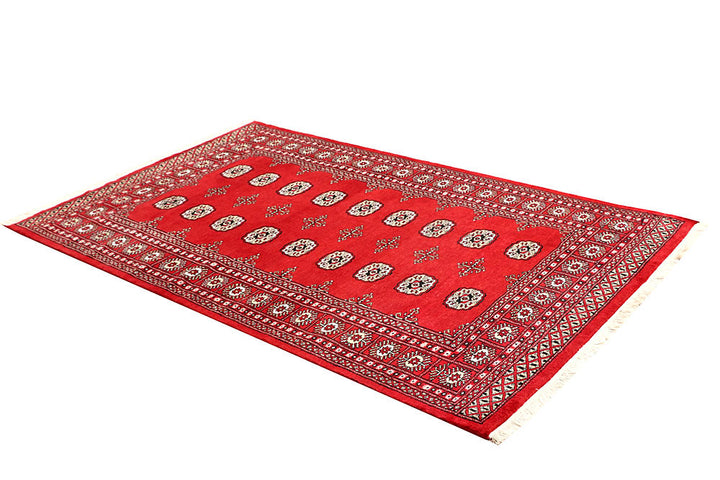 Red Bokhara 4' 5 x 7' 4 - No. 60717 - ALRUG Rug Store