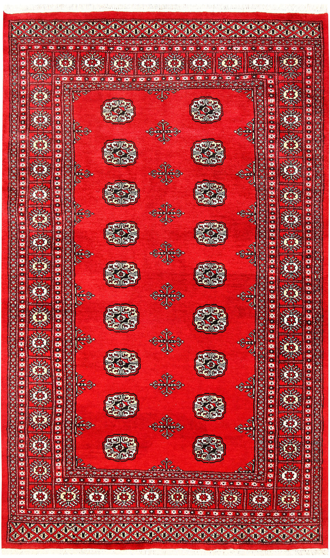Red Bokhara 4' 5 x 7' 4 - No. 60717 - ALRUG Rug Store