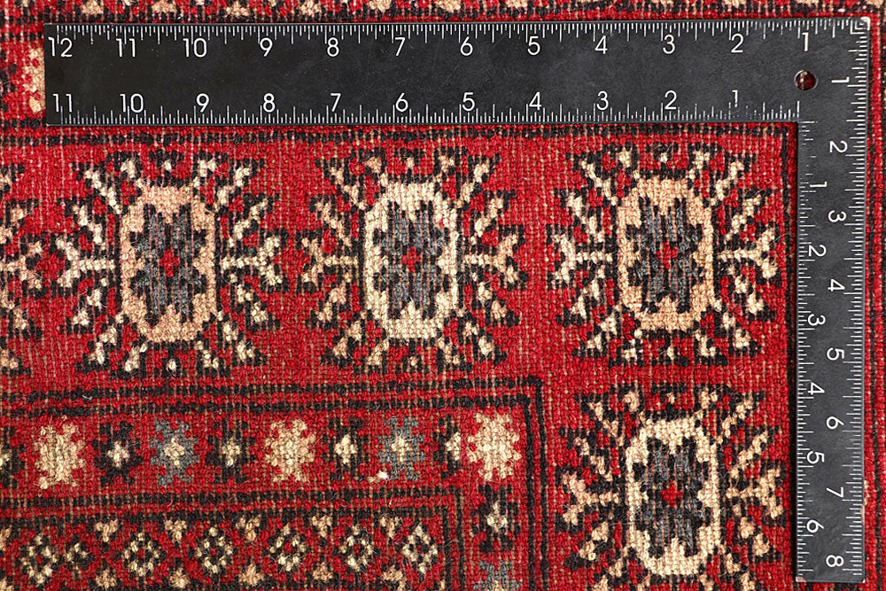 Red Bokhara 4' 7 x 6' 4 - No. 60719 - ALRUG Rug Store