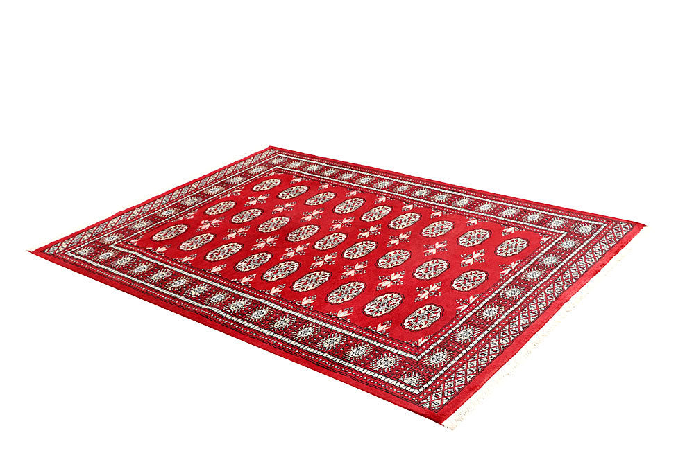 Firebrick Bokhara 4' 8 x 6' 8 - No. 60729 - ALRUG Rug Store