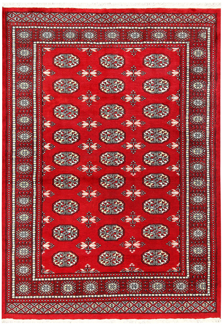 Firebrick Bokhara 4' 8 x 6' 8 - No. 60729 - ALRUG Rug Store
