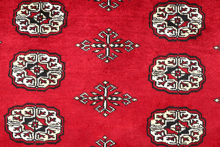 Red Bokhara 4' 6 x 7' - No. 60730 - ALRUG Rug Store