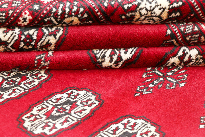 Red Bokhara 4' 6 x 6' - No. 60731 - ALRUG Rug Store