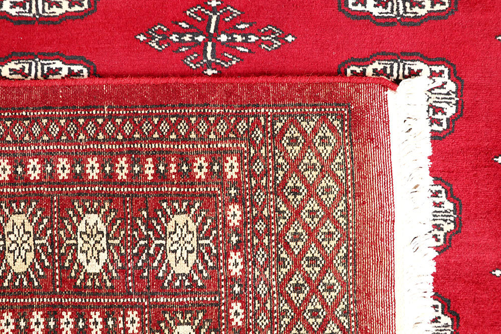 Red Bokhara 4' 6 x 6' - No. 60731 - ALRUG Rug Store