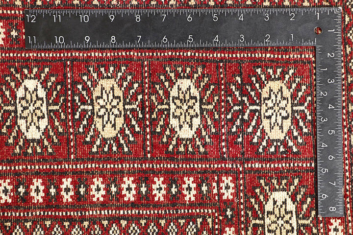 Red Bokhara 4' 6 x 6' - No. 60731 - ALRUG Rug Store