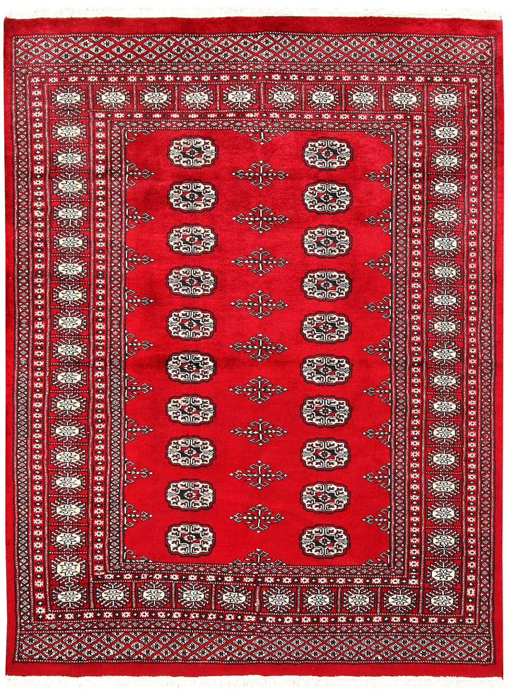 Red Bokhara 4' 6 x 6' - No. 60731 - ALRUG Rug Store