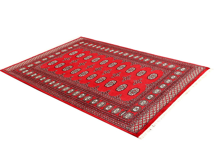 Red Bokhara 4' 7 x 6' 8 - No. 60735 - ALRUG Rug Store