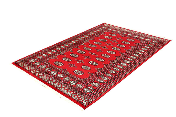 Red Bokhara 4' 7 x 6' 8 - No. 60735 - ALRUG Rug Store