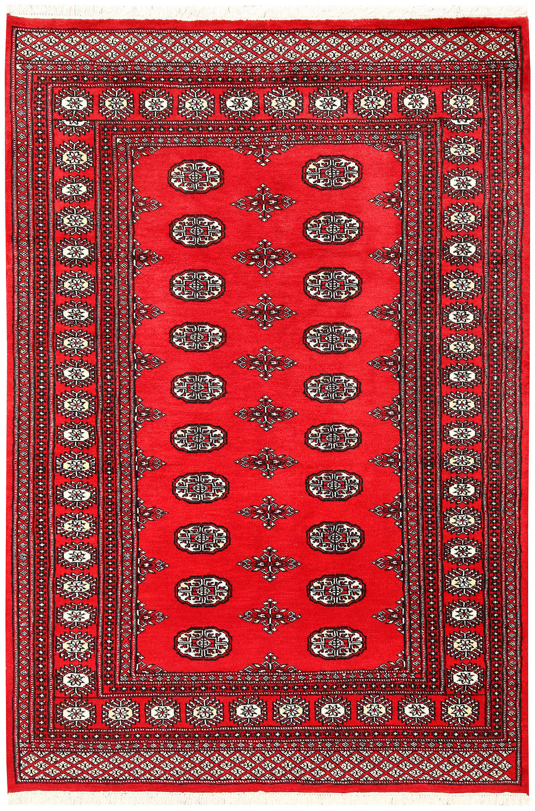 Red Bokhara 4' 7 x 6' 8 - No. 60735 - ALRUG Rug Store