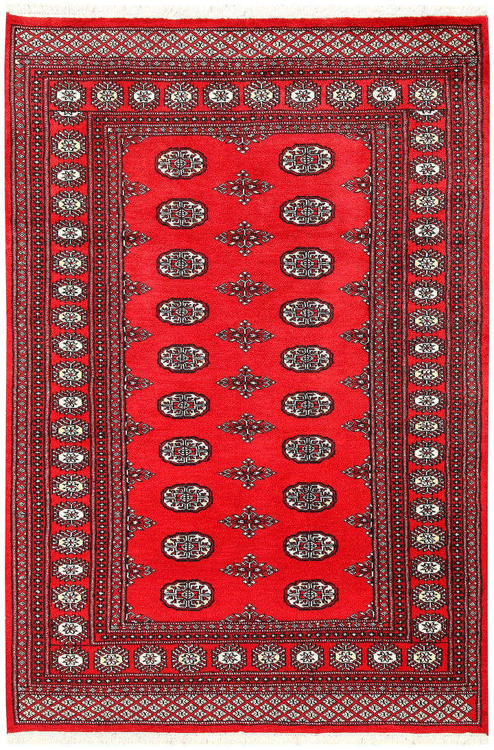 Red Bokhara 4' 7 x 6' 8 - No. 60735 - ALRUG Rug Store