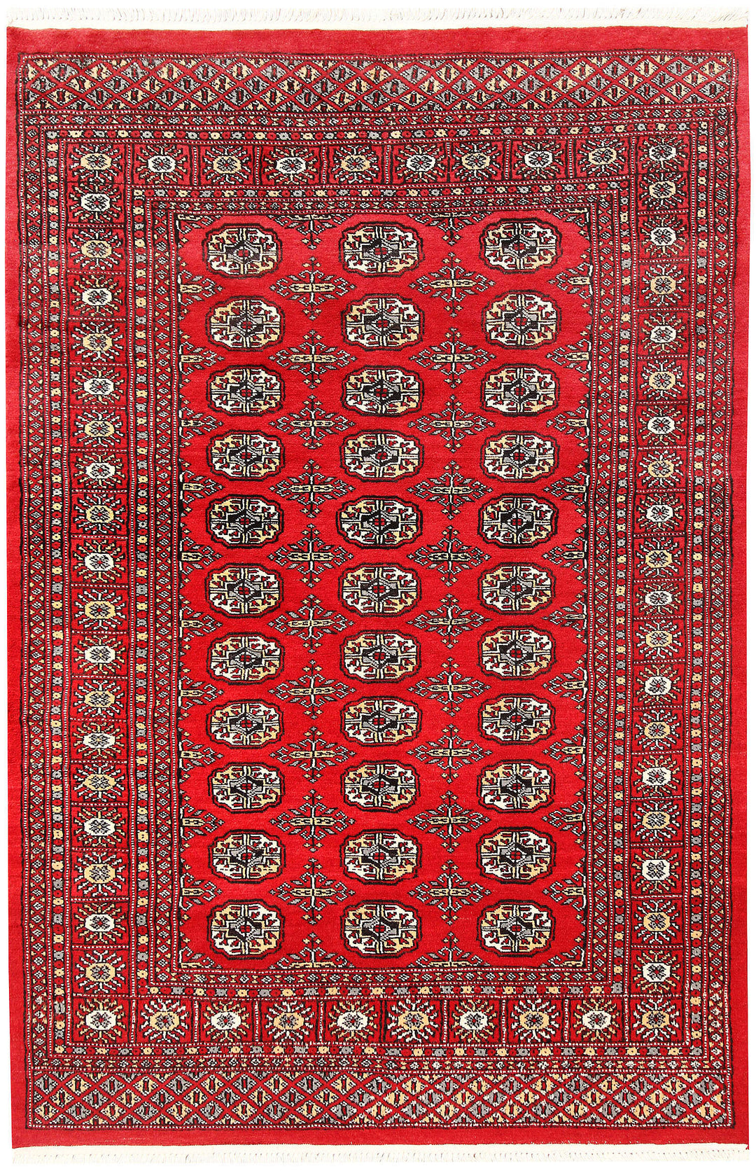 Red Bokhara 4' 5 x 6' 8 - No. 60736 - ALRUG Rug Store