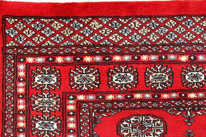 Red Bokhara 4' 7 x 6' 8 - No. 60737 - ALRUG Rug Store