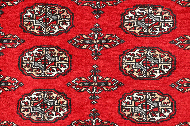 Red Bokhara 4' 7 x 6' 8 - No. 60737 - ALRUG Rug Store