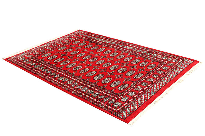 Red Bokhara 4' 7 x 6' 8 - No. 60737 - ALRUG Rug Store