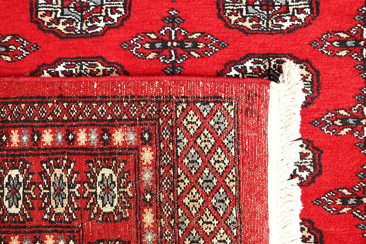 Red Bokhara 4' 7 x 6' 8 - No. 60737 - ALRUG Rug Store