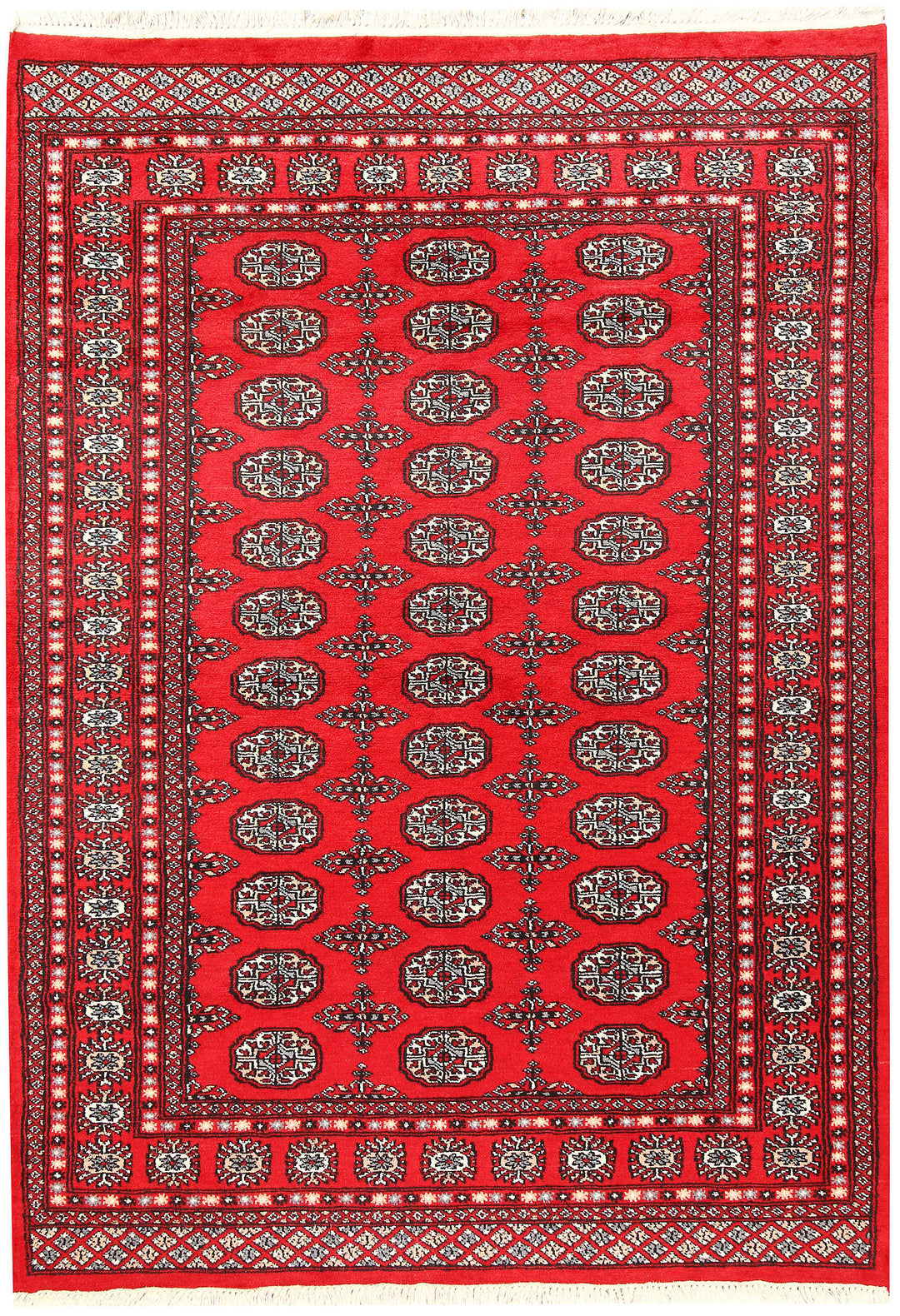 Red Bokhara 4' 7 x 6' 8 - No. 60737 - ALRUG Rug Store