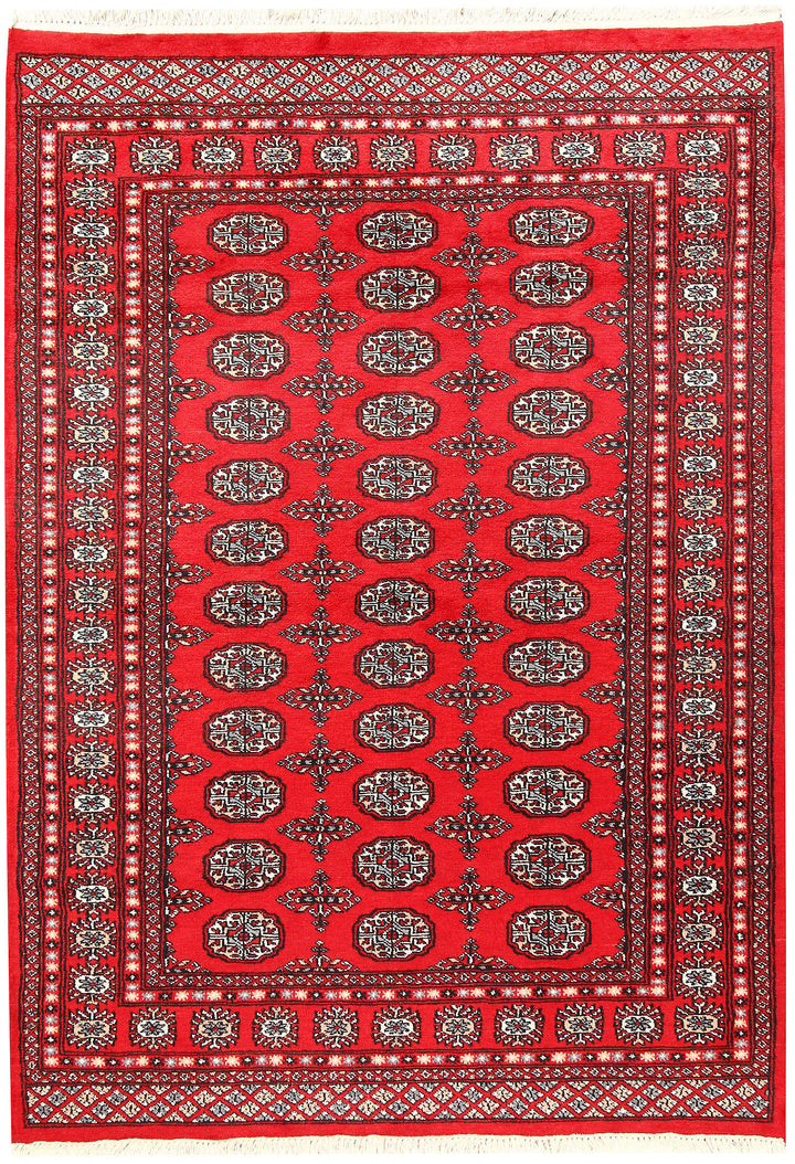 Red Bokhara 4' 7 x 6' 8 - No. 60737 - ALRUG Rug Store