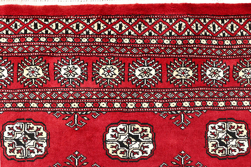 Red Bokhara 4' 7 x 6' 9 - No. 60738 - ALRUG Rug Store