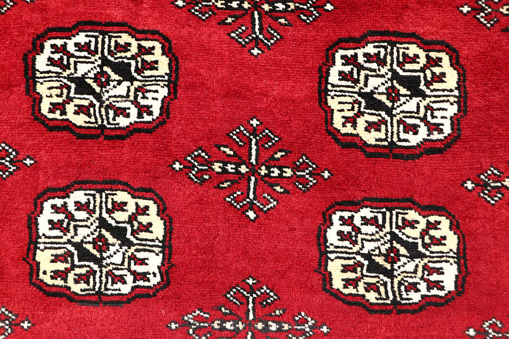 Red Bokhara 4' 7 x 6' 9 - No. 60738 - ALRUG Rug Store