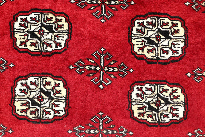 Red Bokhara 4' 7 x 6' 9 - No. 60738 - ALRUG Rug Store
