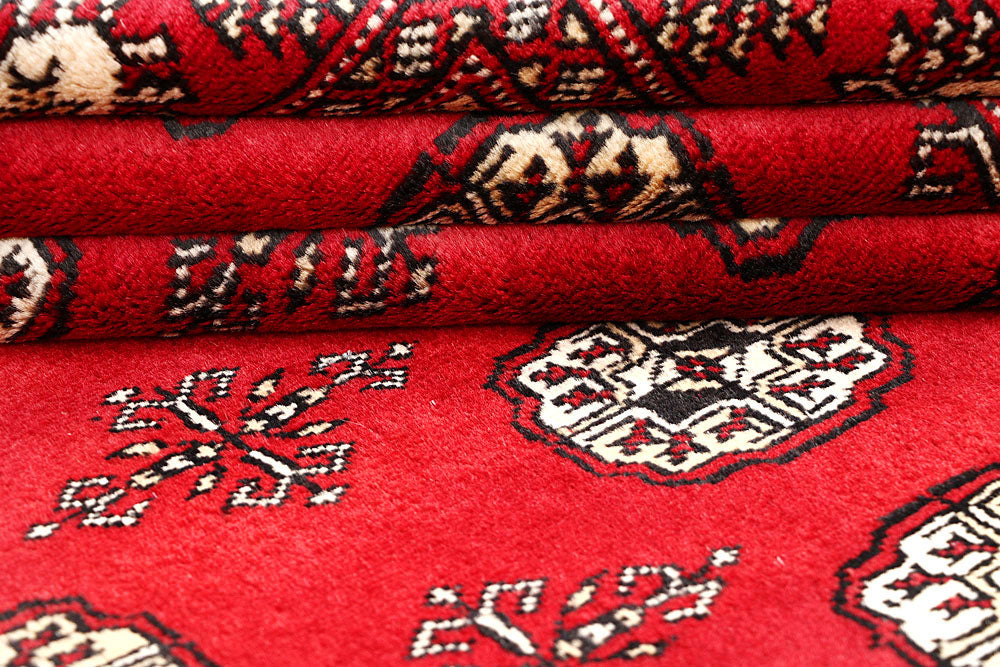 Red Bokhara 4' 7 x 6' 9 - No. 60738 - ALRUG Rug Store