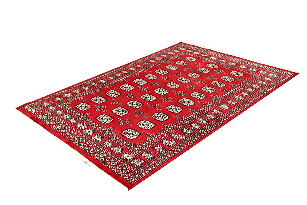 Red Bokhara 4' 7 x 6' 9 - No. 60738 - ALRUG Rug Store