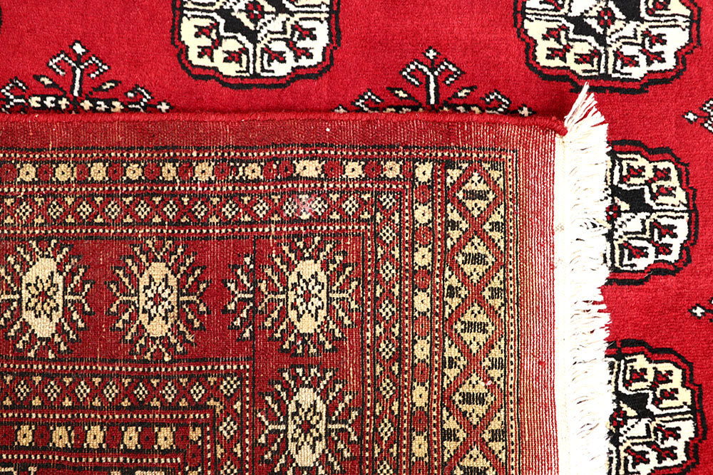 Red Bokhara 4' 7 x 6' 9 - No. 60738 - ALRUG Rug Store