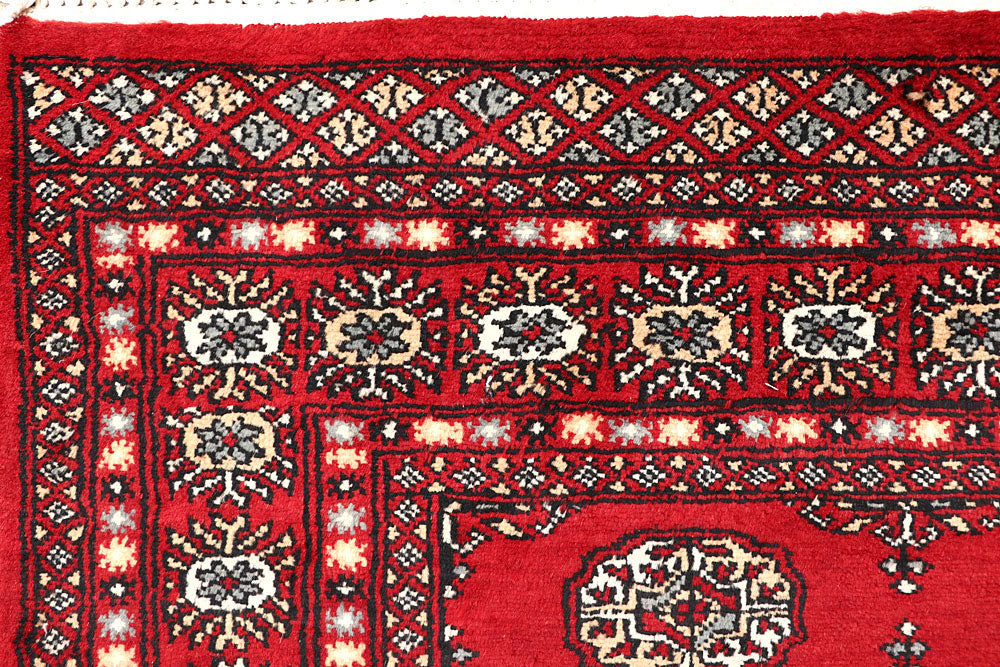 Red Bokhara 4' 6 x 6' 7 - No. 60747 - ALRUG Rug Store