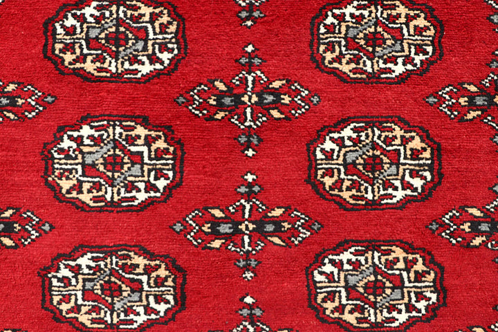 Red Bokhara 4' 6 x 6' 7 - No. 60747 - ALRUG Rug Store