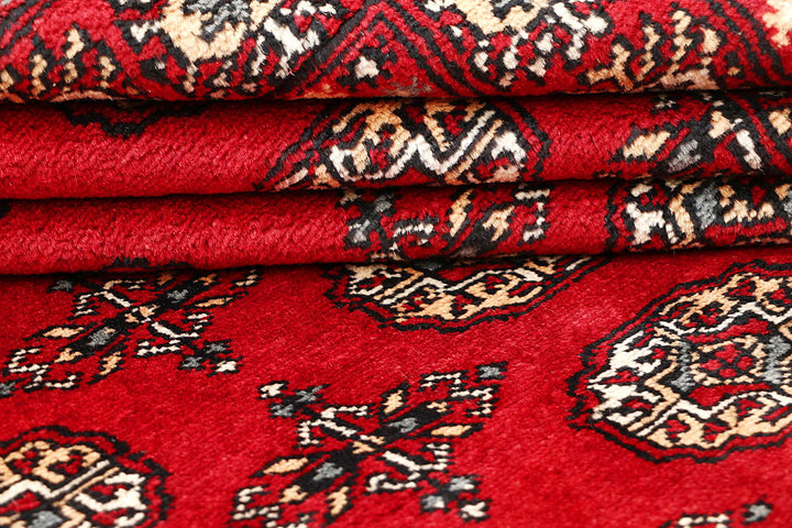 Red Bokhara 4' 6 x 6' 7 - No. 60747 - ALRUG Rug Store