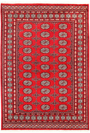 Red Bokhara 4' 6 x 6' 7 - No. 60747 - ALRUG Rug Store