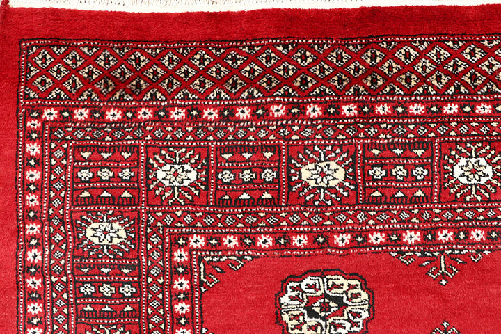 Red Bokhara 4' 6 x 7' 3 - No. 60748 - ALRUG Rug Store