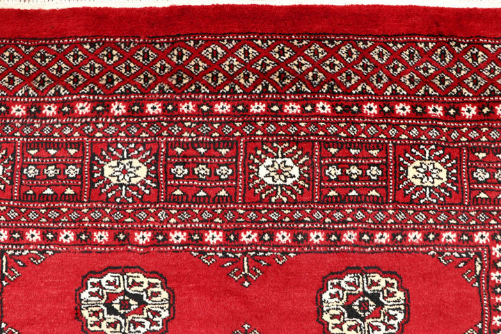 Red Bokhara 4' 6 x 7' 3 - No. 60748 - ALRUG Rug Store