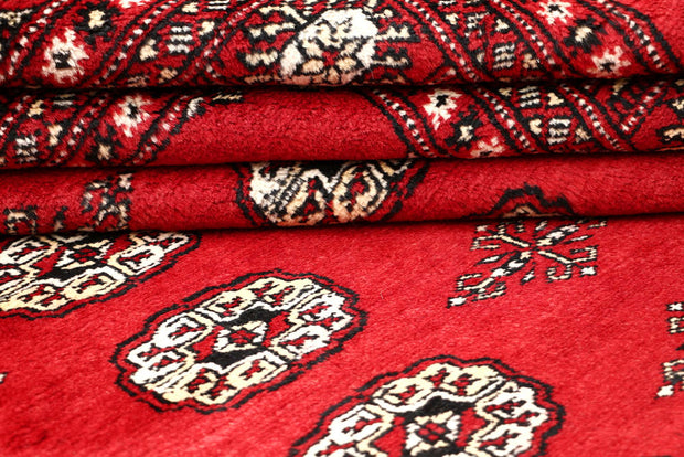 Red Bokhara 4' 6 x 7' 3 - No. 60748 - ALRUG Rug Store