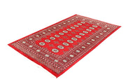 Red Bokhara 4' 6 x 7' 3 - No. 60748 - ALRUG Rug Store