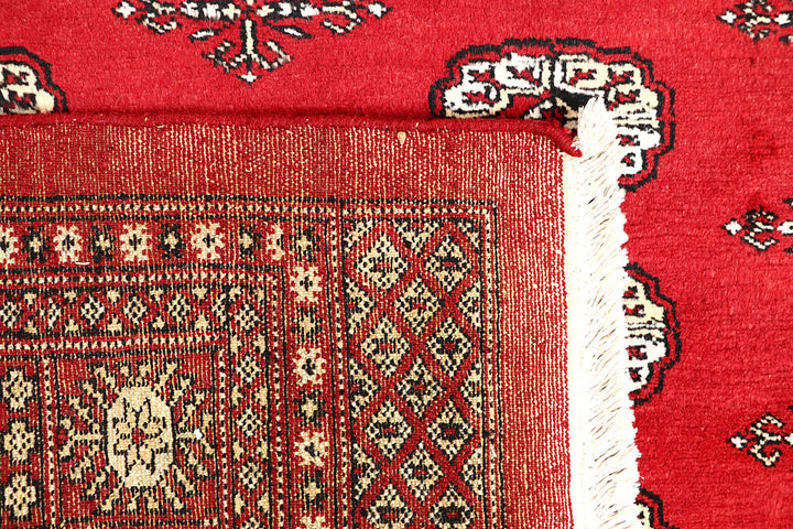Red Bokhara 4' 6 x 7' 3 - No. 60748 - ALRUG Rug Store
