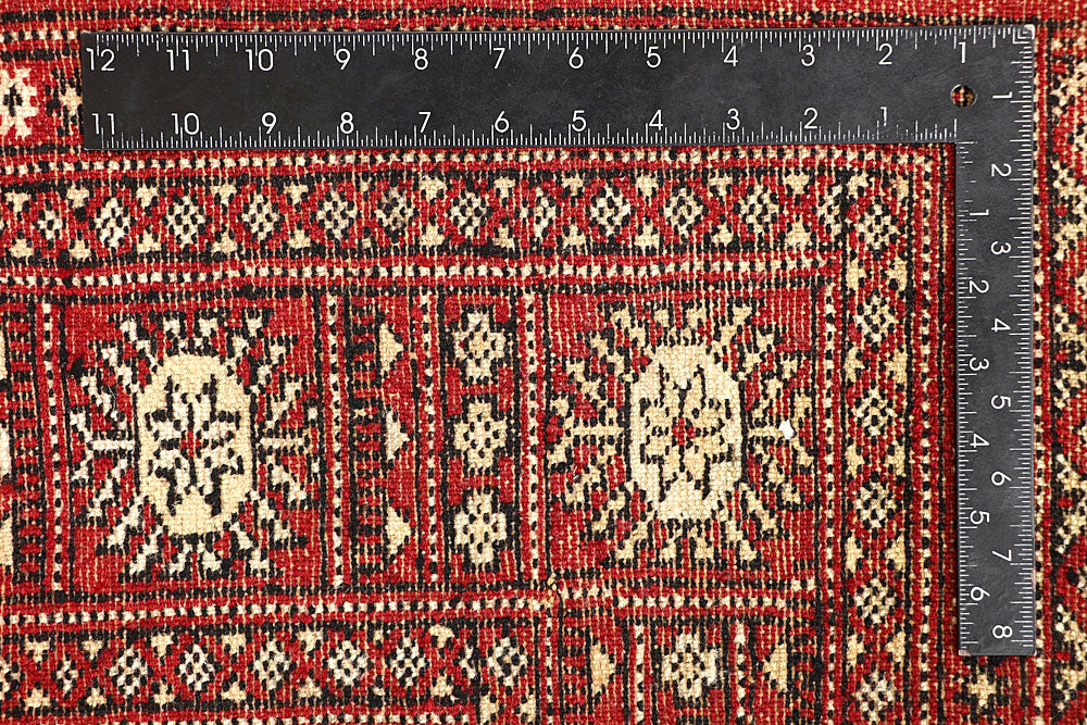 Red Bokhara 4' 6 x 7' 3 - No. 60748 - ALRUG Rug Store