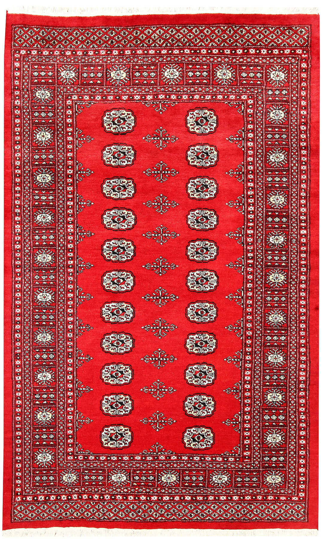 Red Bokhara 4' 6 x 7' 3 - No. 60748 - ALRUG Rug Store
