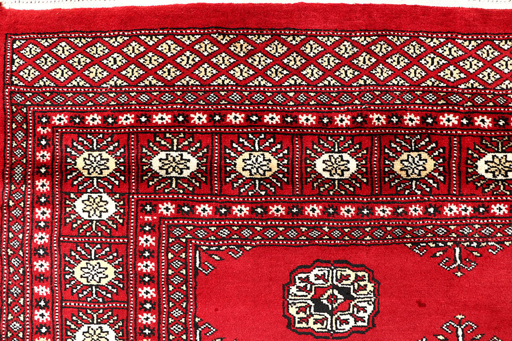 Red Bokhara 4' 6 x 7' 8 - No. 60749 - ALRUG Rug Store
