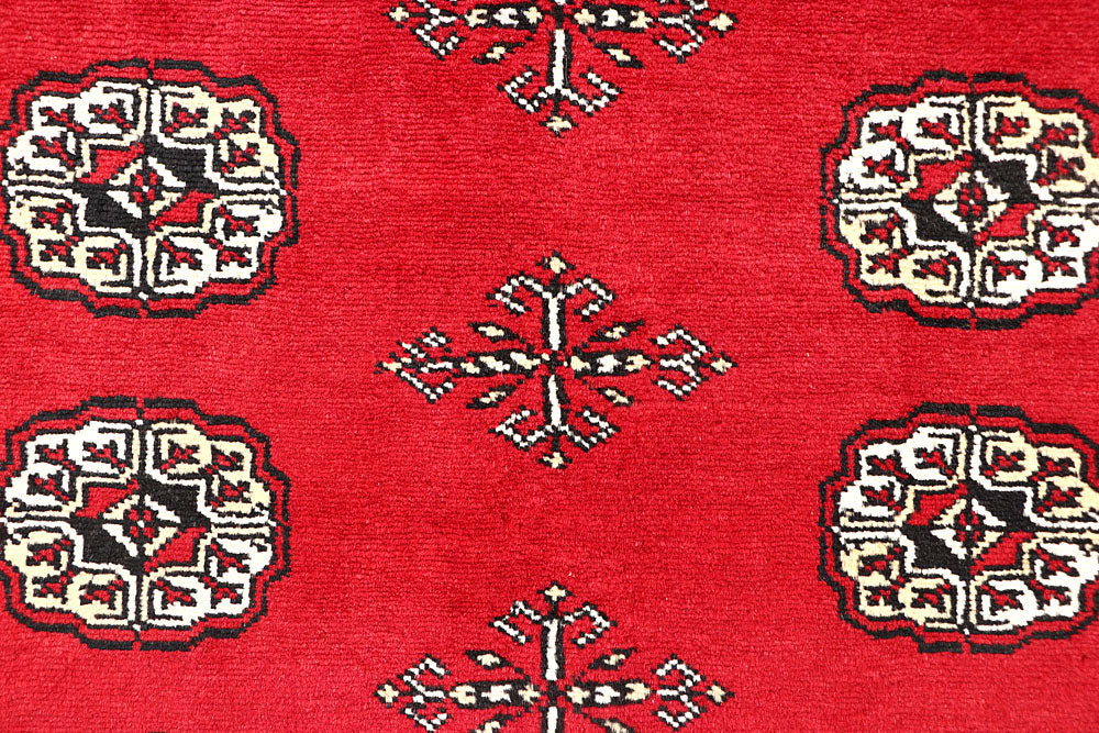 Red Bokhara 4' 6 x 7' 8 - No. 60749 - ALRUG Rug Store