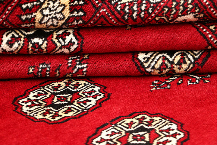 Red Bokhara 4' 6 x 7' 8 - No. 60749 - ALRUG Rug Store