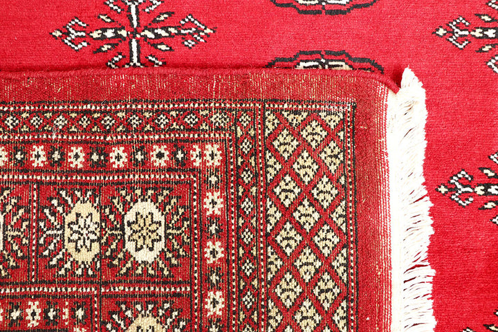 Red Bokhara 4' 6 x 7' 8 - No. 60749 - ALRUG Rug Store