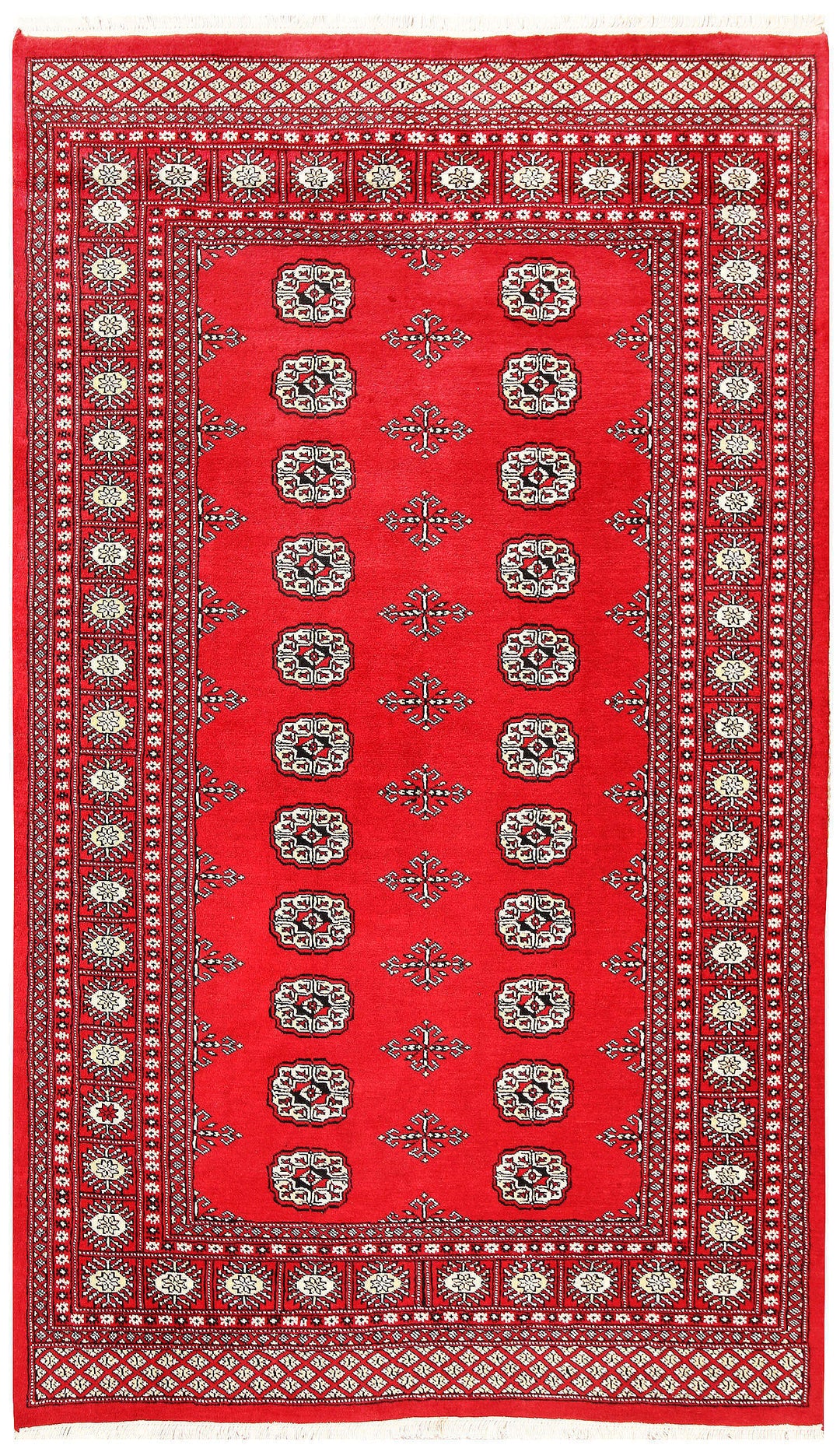 Red Bokhara 4' 6 x 7' 8 - No. 60749 - ALRUG Rug Store