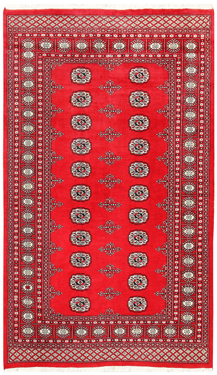 Red Bokhara 4' 6 x 7' 8 - No. 60749 - ALRUG Rug Store