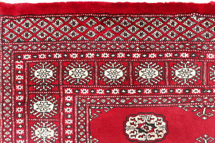 Firebrick Bokhara 4' 7 x 6' 9 - No. 60750 - ALRUG Rug Store