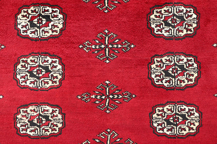 Firebrick Bokhara 4' 7 x 6' 9 - No. 60750 - ALRUG Rug Store