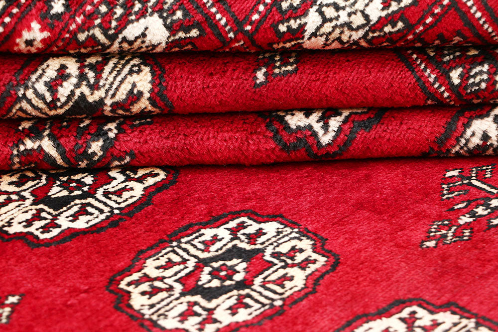 Firebrick Bokhara 4' 7 x 6' 9 - No. 60750 - ALRUG Rug Store