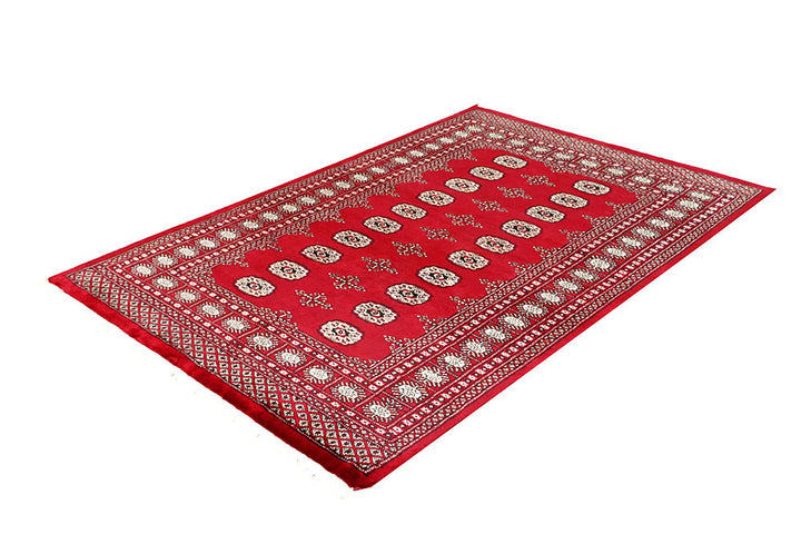 Firebrick Bokhara 4' 7 x 6' 9 - No. 60750 - ALRUG Rug Store