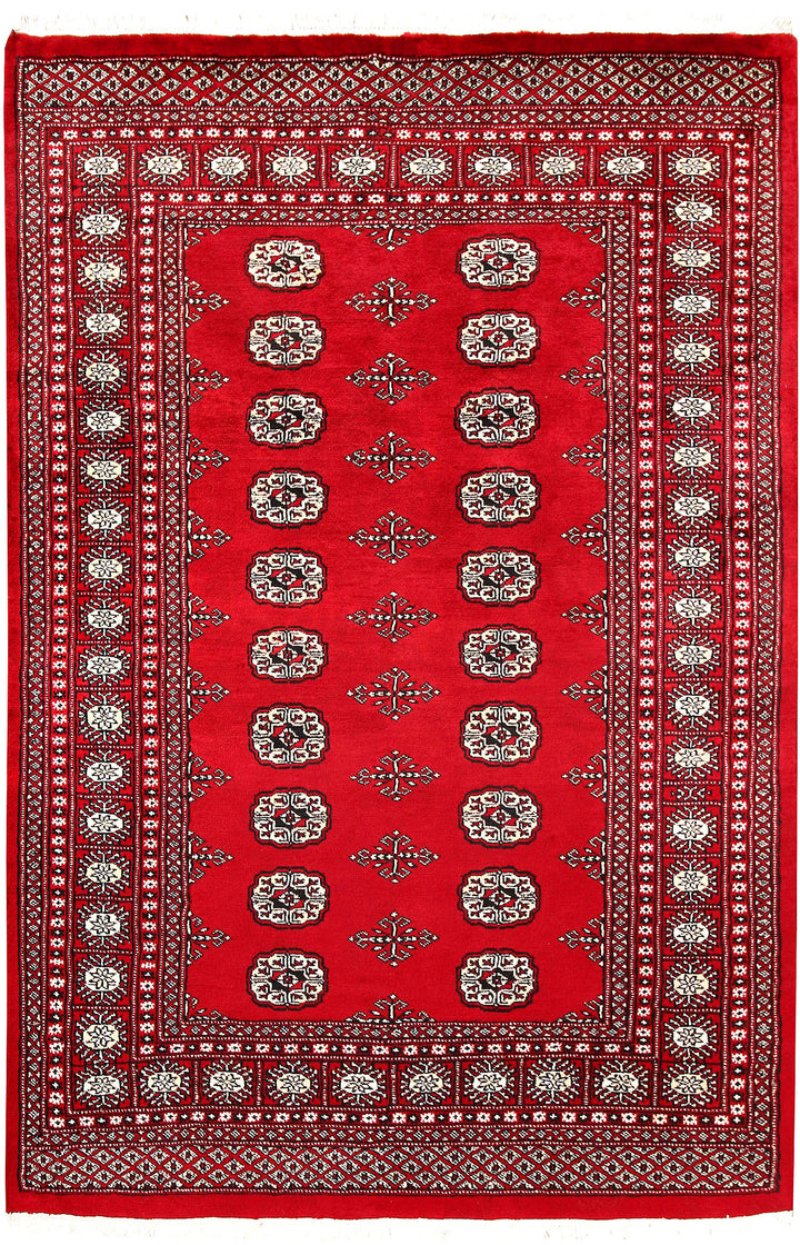 Firebrick Bokhara 4' 7 x 6' 9 - No. 60750 - ALRUG Rug Store