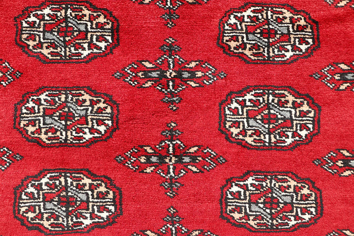 Red Bokhara 4' 7 x 6' 4 - No. 60751 - ALRUG Rug Store
